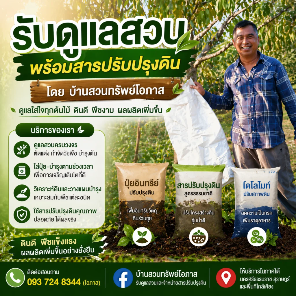 สารปรับปรุงดินคืออะไร? ประเภท ประโยชน์ และวิธีเลือกใช้ให้เหมาะกับสภาพดิน 2 สารปรับปรุงดินคืออะไร? ประเภท ประโยชน์ และวิธีเลือกใช้ให้เหมาะกับสภาพดิน