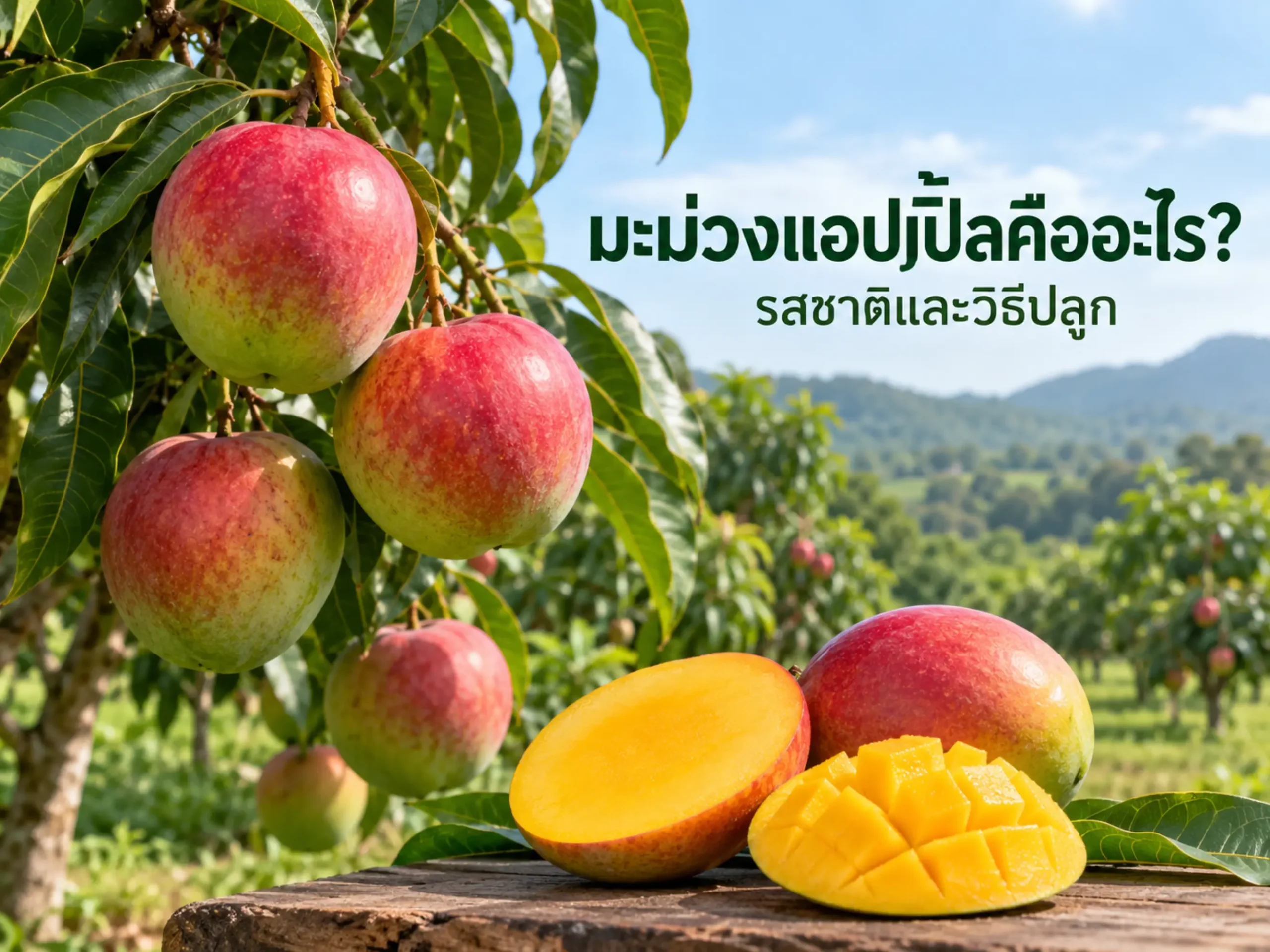 มะม่วงแอปเปิ้ลคืออะไร? ลักษณะ รสชาติ วิธีปลูก และการดูแลให้ติดผลดี 1 9670 apple mango Horizontal