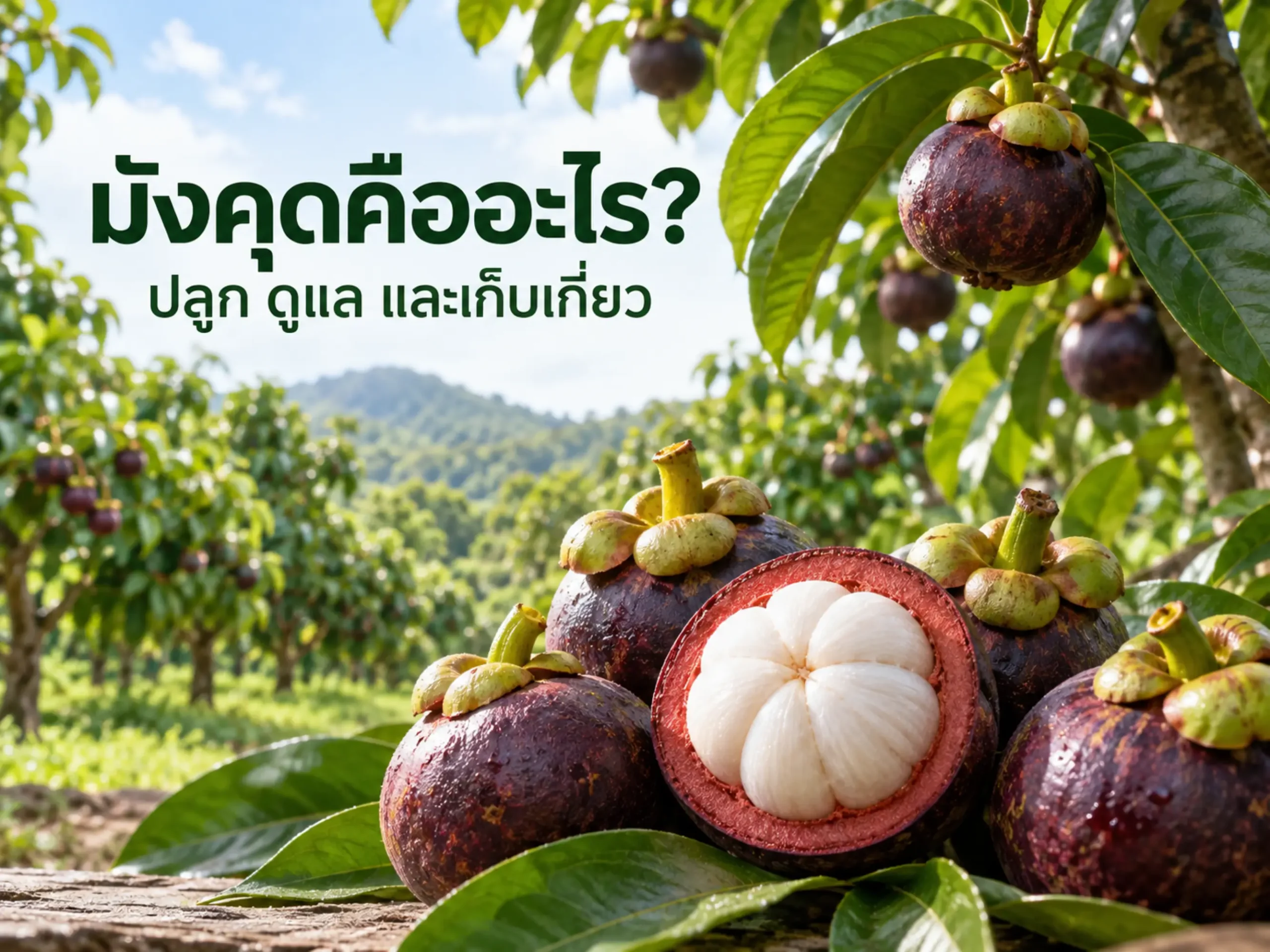 มังคุดคืออะไร? สายพันธุ์ วิธีปลูก การดูแล และการเก็บเกี่ยวให้ได้ผลผลิตคุณภาพ 1 9708 mangosteen Horizontal